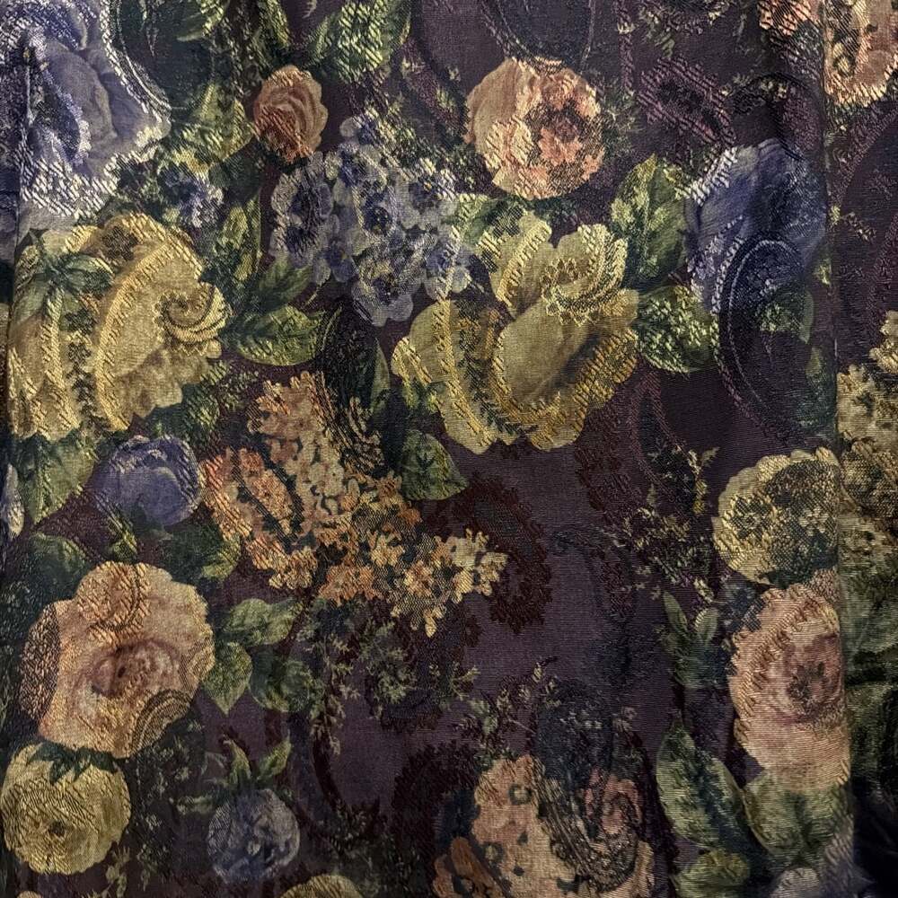 VNTG 1980s Tapestry Grunge Dark Cottagecore, Whimsigoth Shoulder Pads Academia M - Picture 4 of 10